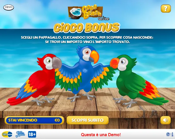 Gioco Bonus Coco Beach