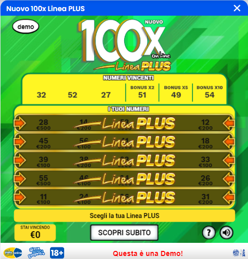 100x gioco bonus